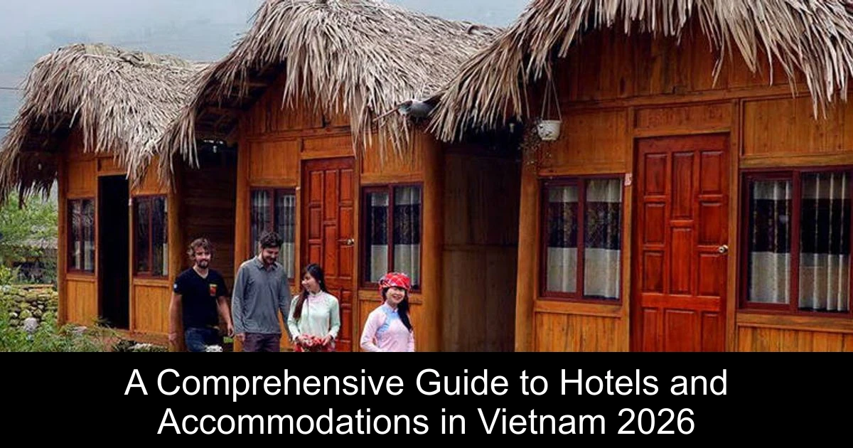 A Comprehensive Guide to Hotels and Accommodations in Vietnam 2026