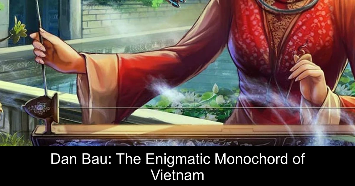 Dan Bau: The Enigmatic Monochord of Vietnam