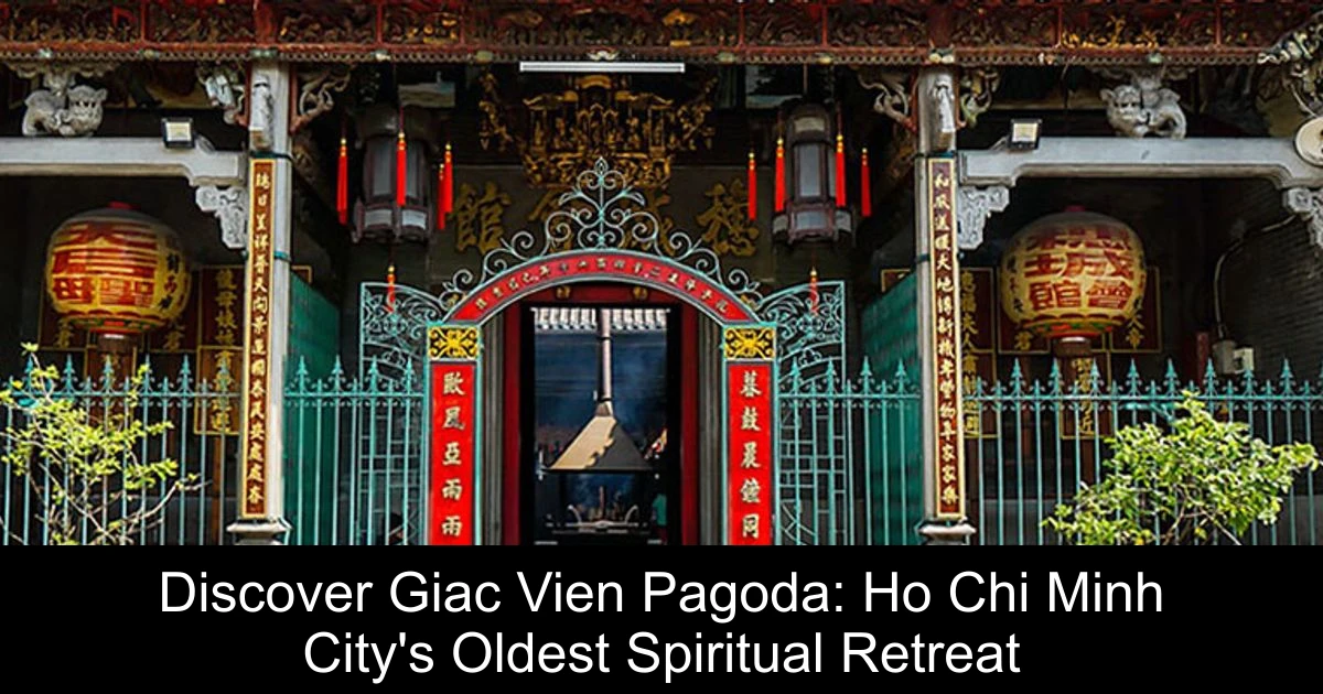 Discover Giac Vien Pagoda: Ho Chi Minh City's Oldest Spiritual Retreat