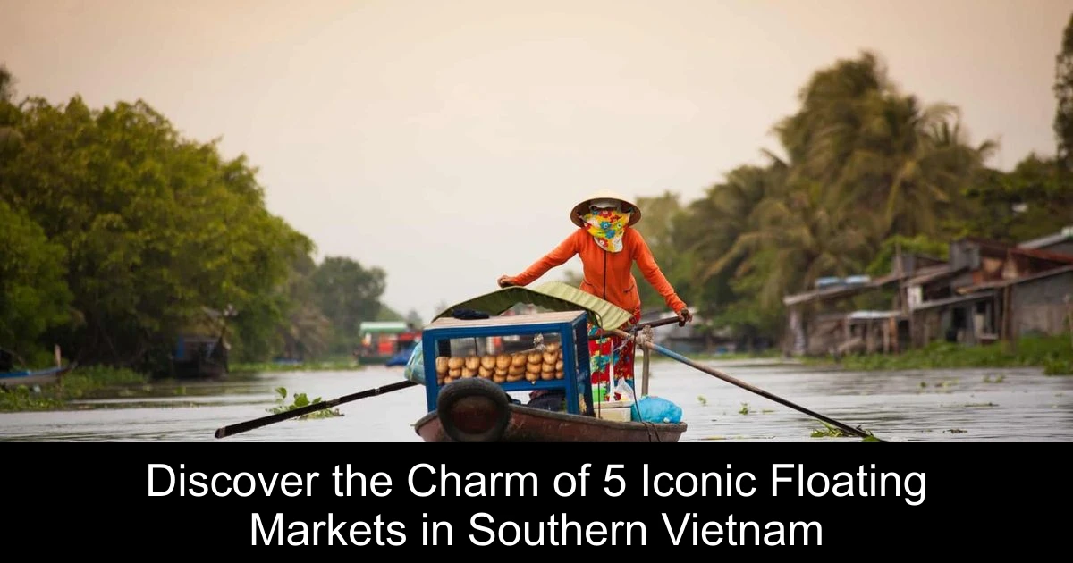 Discover the Charm of 5 Iconic Floating Markets in Southern Vietnam