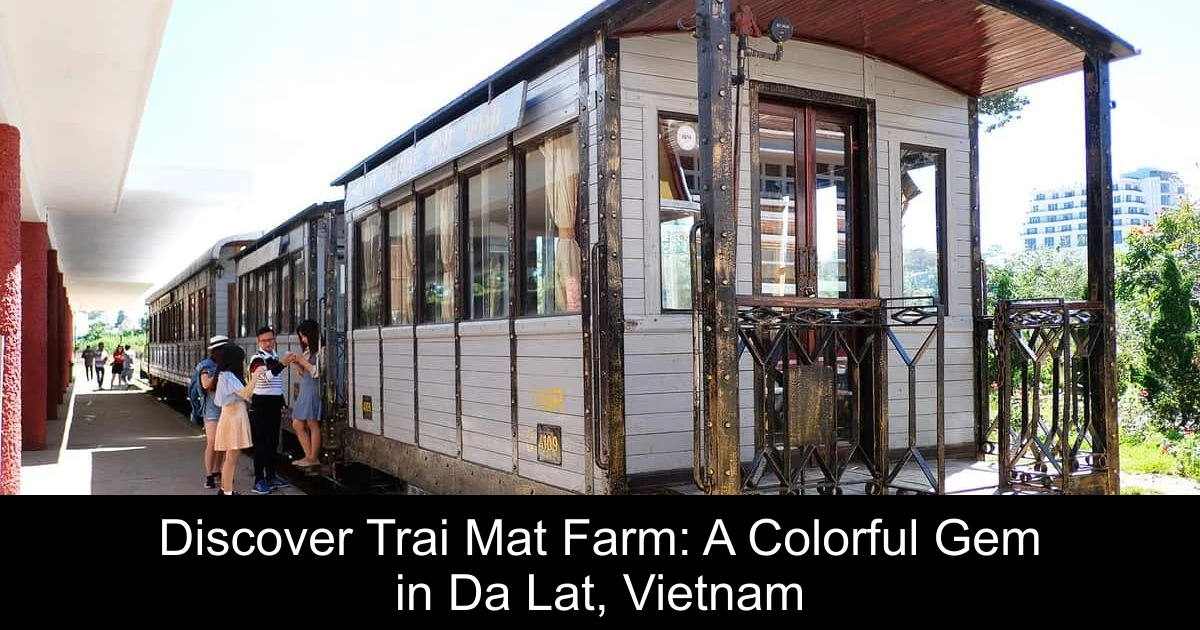Discover Trai Mat Farm: A Colorful Gem in Da Lat, Vietnam