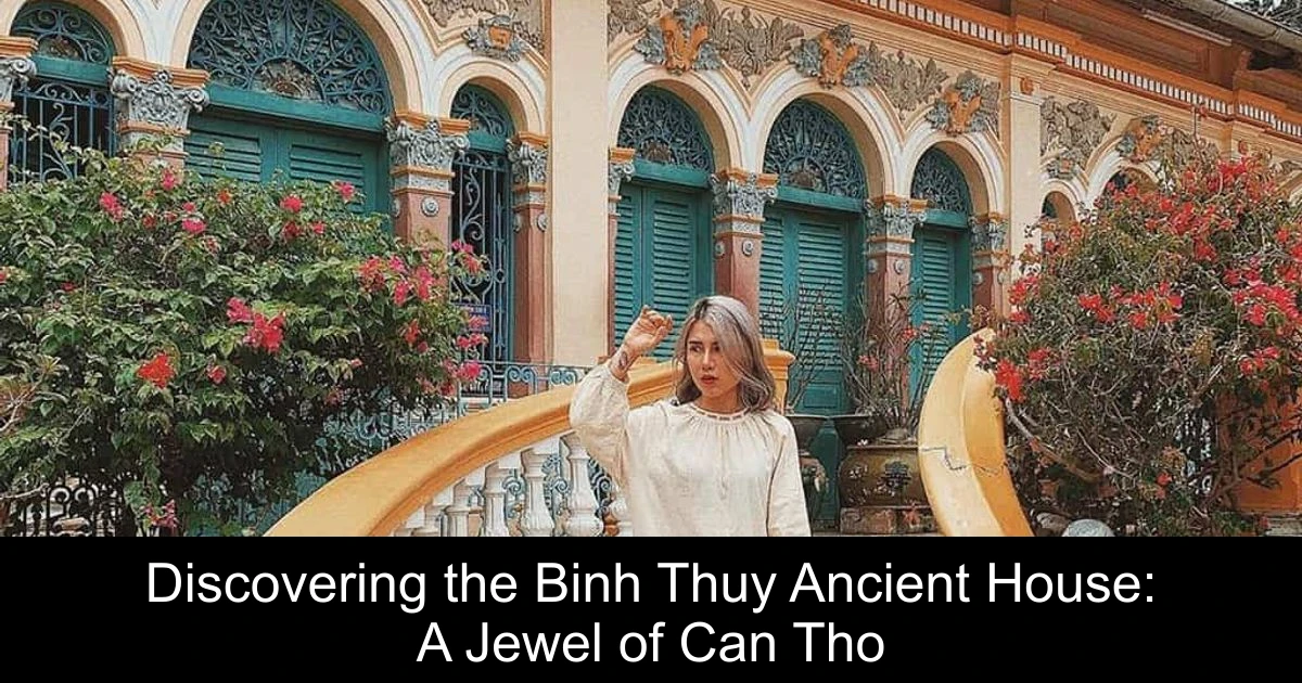 Discovering the Binh Thuy Ancient House: A Jewel of Can Tho