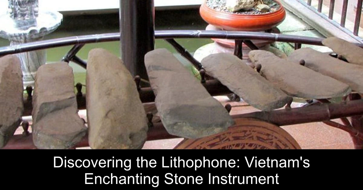 Discovering the Lithophone: Vietnam's Enchanting Stone Instrument