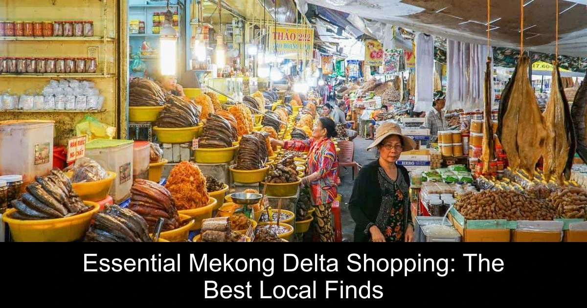 Essential Mekong Delta Shopping: The Best Local Finds