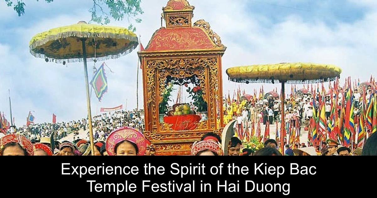 Experience the Spirit of the Kiep Bac Temple Festival in Hai Duong