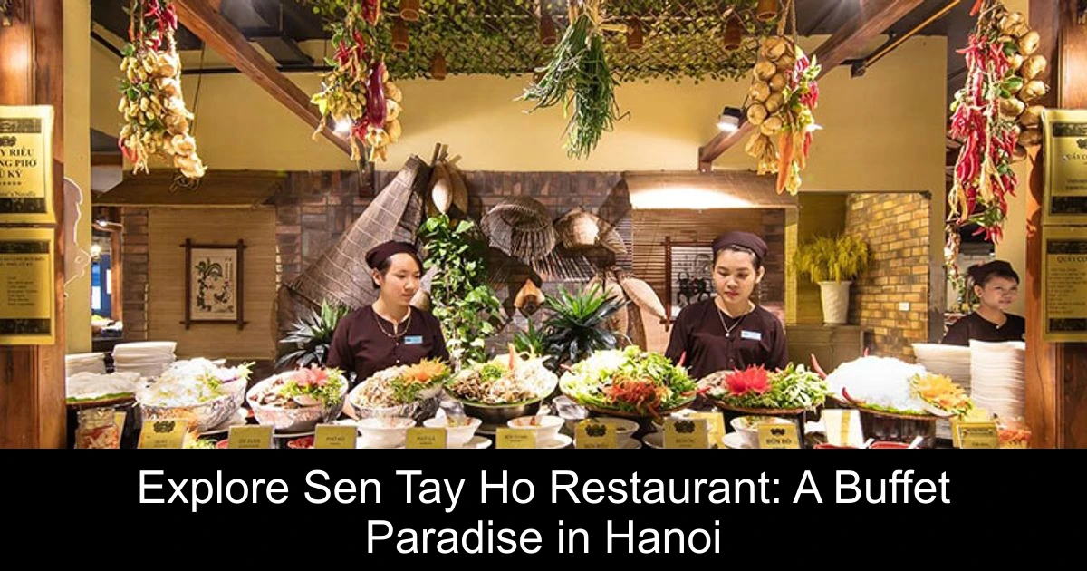 Explore Sen Tay Ho Restaurant: A Buffet Paradise in Hanoi