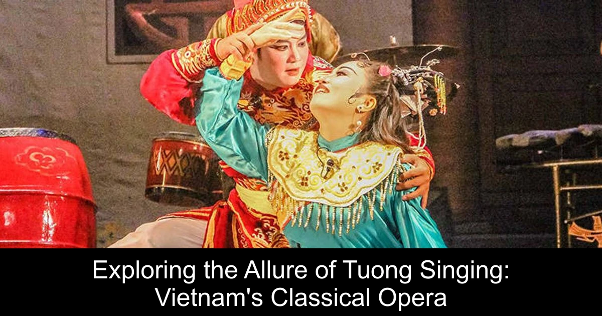 Exploring the Allure of Tuong Singing: Vietnam's Classical Opera