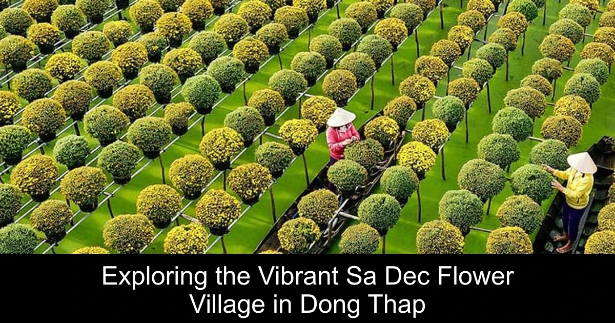 Exploring the Vibrant Sa Dec Flower Village in Dong Thap