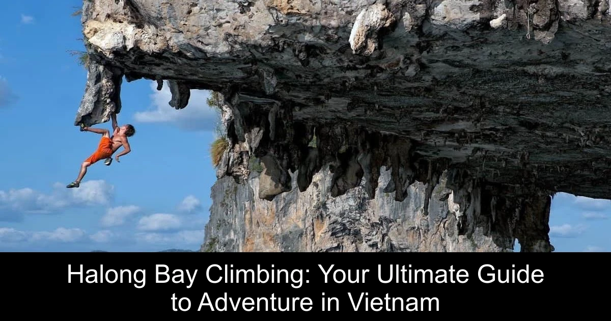 Halong Bay Climbing: Your Ultimate Guide to Adventure in Vietnam