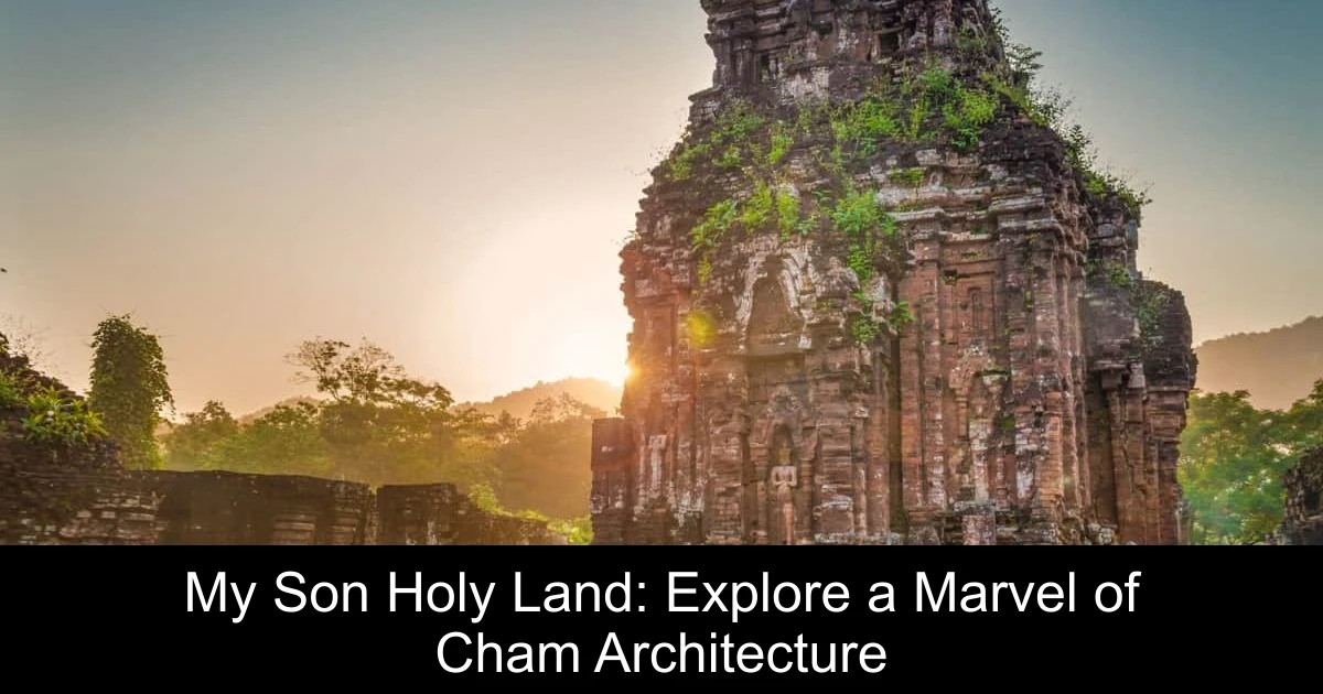 My Son Holy Land: Explore a Marvel of Cham Architecture