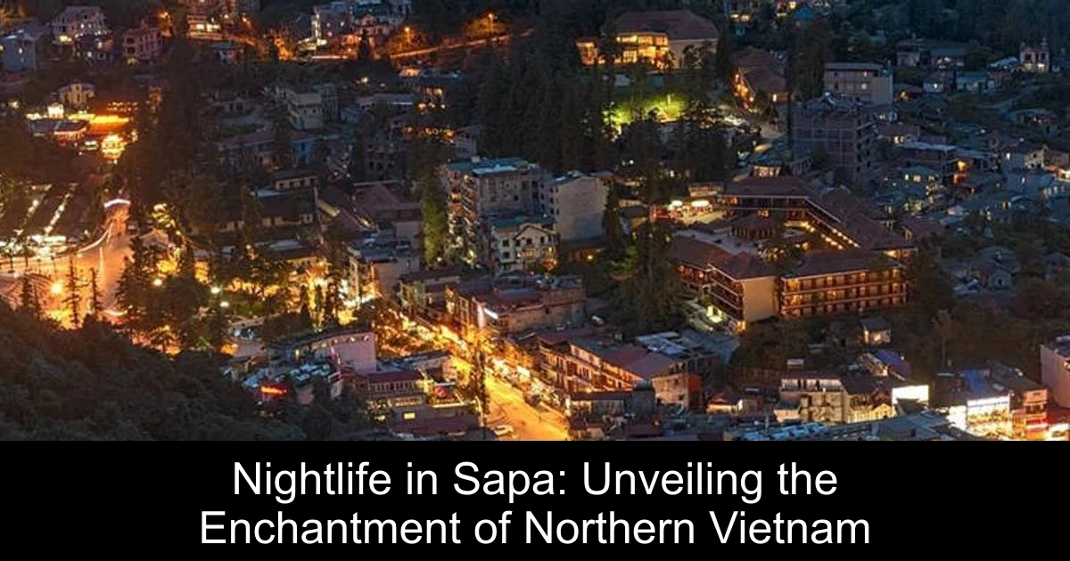 Nightlife in Sapa: Unveiling the Enchantment of Northern Vietnam