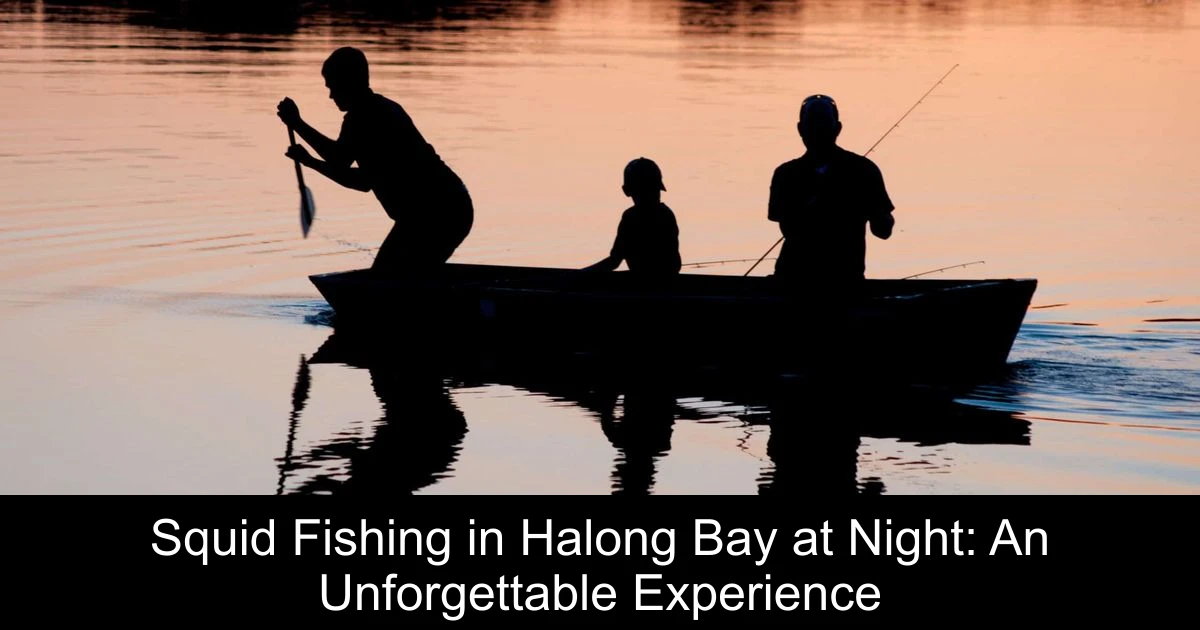 Squid Fishing in Halong Bay at Night: An Unforgettable Experience