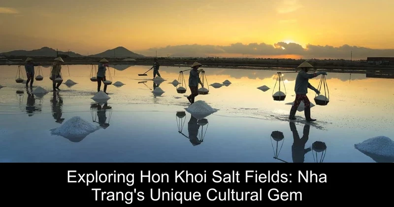 Exploring Hon Khoi Salt Fields: Nha Trang's Unique Cultural Gem