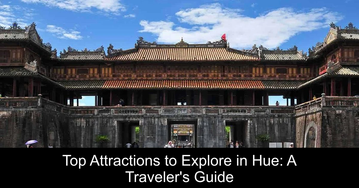 Top Attractions to Explore in Hue: A Traveler's Guide