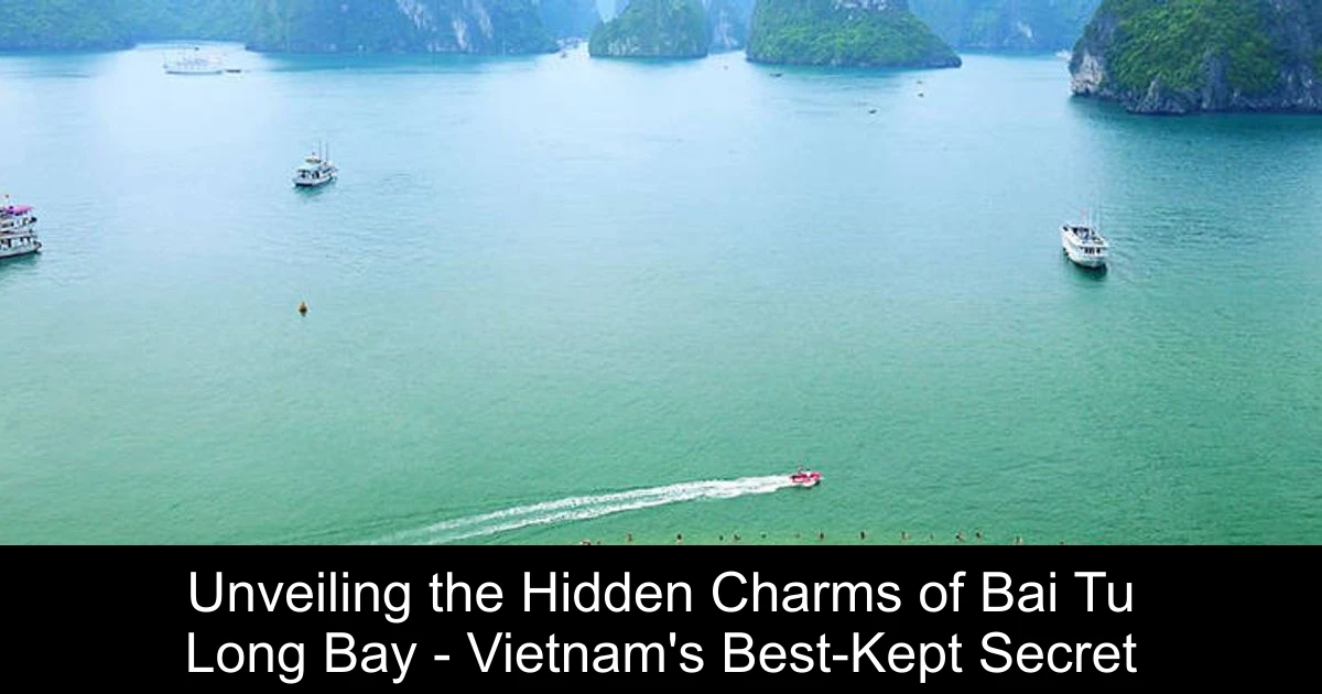 Unveiling the Hidden Charms of Bai Tu Long Bay - Vietnam's Best-Kept Secret