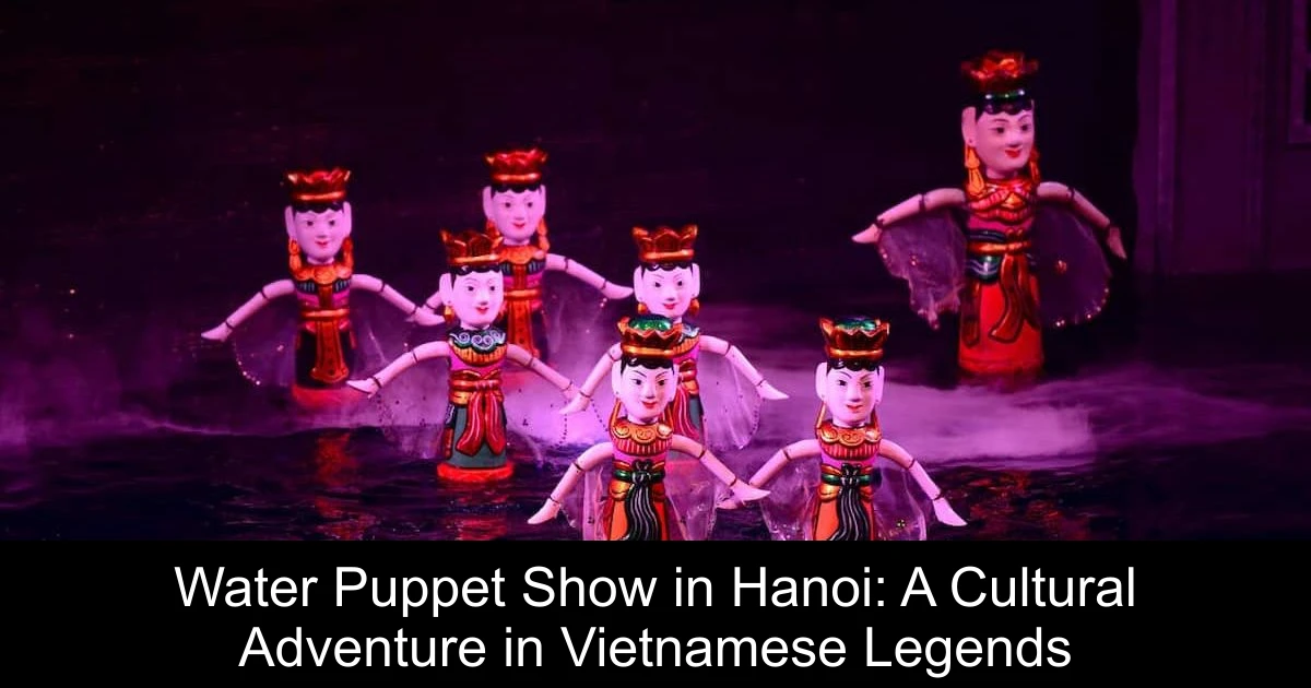 Water Puppet Show in Hanoi: A Cultural Adventure in Vietnamese Legends
