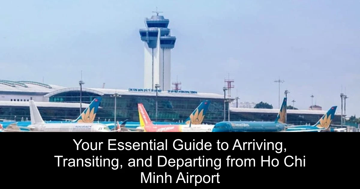 Your Essential Guide to Arriving, Transiting, and Departing from Ho Chi Minh Airport