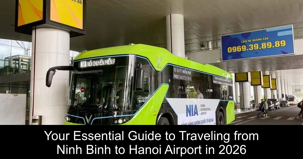 Your Essential Guide to Traveling from Ninh Binh to Hanoi Airport in 2026